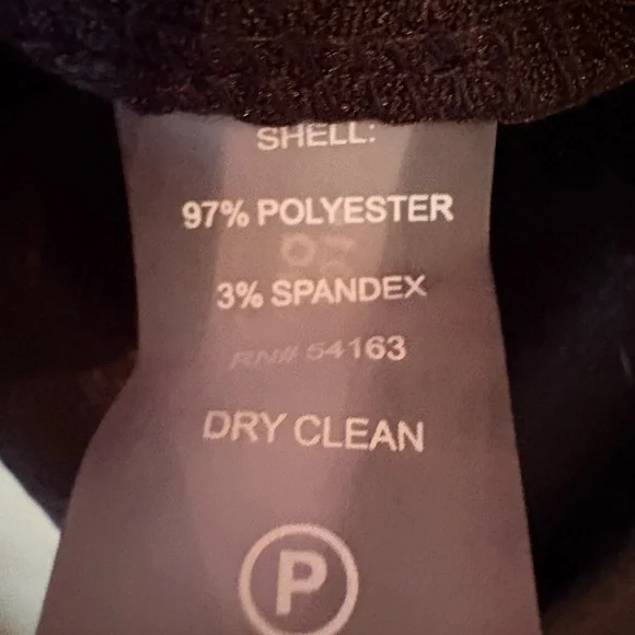 Calvin Klein Black Textured Rose Sheath Dress - Picture 6 of 6